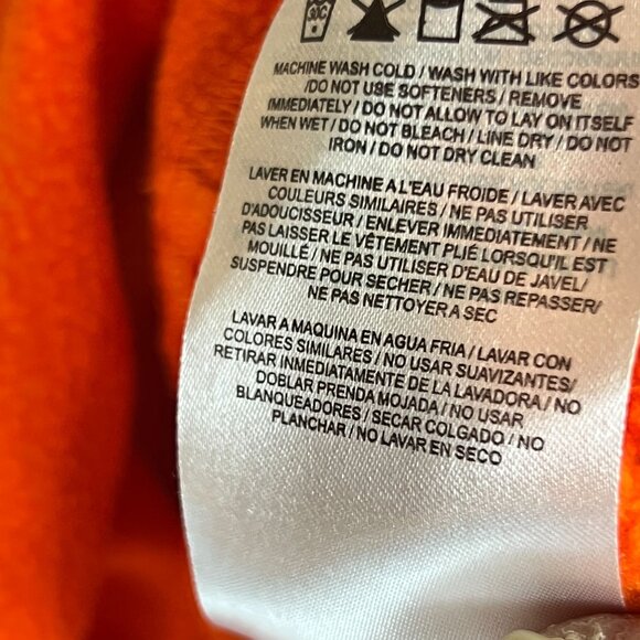 Nike Mens XL Therma-Fit Orange Pullover Hoodie Pockets Draw String Fleece Lined - Picture 7 of 11